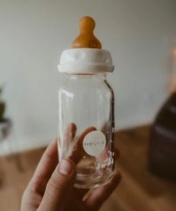 Hevea Drinkfles - Glas - 2 Stuks -120ml - Met Speen - 0-3 Maanden -Zwitsal - Winkel 550x679