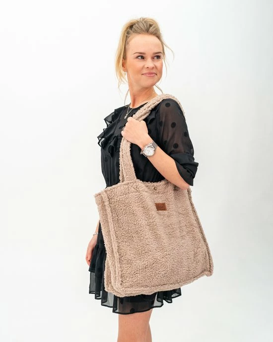 ByKay - Mom Bag - Draagzak - Teddy - Taupe - Organic 6 ByKay - Mom Bag - Draagzak - Teddy - Taupe - Organic - Afbeelding 6