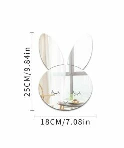 Geen Merknaam Kinderkamer Spiegel - Konijn - Konijnspiegeltje - Spiegeltje - Babykamer - Muur Decoratie -Zwitsal - Winkel 550x691 4