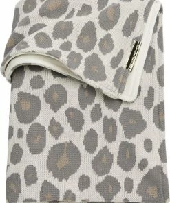 Meyco Panter Velvet Ledikant Deken - Neutral - 100x150cm