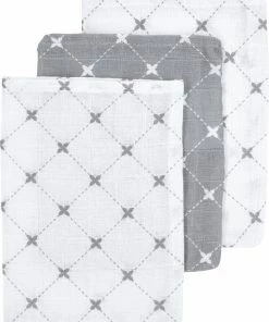 Meyco X Mrs.Keizer Hydrofiele Washandjes 3-pack Louis - Grijs