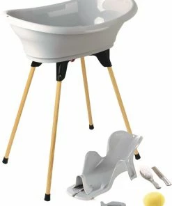 Thermobaby Vasco Baby Badje Zacht Grijs - Complete Set Met Standaard 7 In 1
