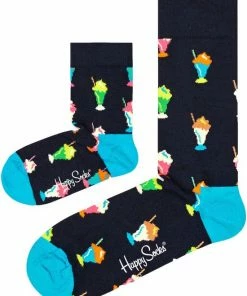 Eenmannenkado.nl Zo Vader Zo Zoon/Dochter Sokken Milkshake | Maat: Vader 41 - 46 | Kind 2 - 3 Jaar