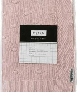 Meyco Ledikantdeken Knots - 100 X 150 Cm - Stone Green -Zwitsal - Winkel 550x715 4