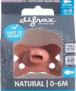 Difrax Fopspeen Uni 0-6 Maanden Bruin -Zwitsal - Winkel 550x716 1