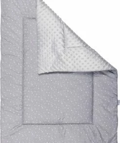 Novéy - Boxkleed 75x95 Cm - Sterren - Grijs - Beige - Baby - Speelkleed