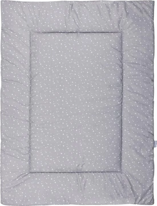 Novéy - Boxkleed 75x95 Cm - Sterren - Grijs - Beige - Baby - Speelkleed 3 Novéy - Boxkleed 75x95 Cm - Sterren - Grijs - Beige - Baby - Speelkleed - Afbeelding 3