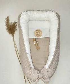 Babynest | Wafelkatoen | Beige | Organic Caton | Biologische Katoen | Duurzaam | Comfykids