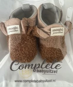 Completebabyuitzet Babyslofjes - Antislip Fleece Voering - Completebabyuizet - Slofjes Voor Je Baby, Dreumes Voor Jongens En Meisjes 0-6 Maanden (11cm) - Bruin -Zwitsal - Winkel 550x733 35