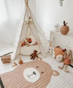 Love By Lily - Groot Speelkleed Baby - Beer - 150x200 - Zacht Speelkleed Buiten En Binnen - Grote Speelmat - Speeltapijt Kind - Picknick Kinderkleed - Speelkleed Xxl - Speelkleed Peuter -Zwitsal - Winkel 550x733 51