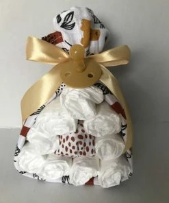 Baby Kraamkado's Luiertaart Driehoek Small - Kraamcadeau - Babyshower - Kraamfeest - Baby Cadeau - Kraamcadeau Meisje