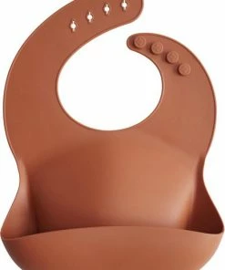 Mushie Siliconen Slab - Clay - Met Opvangbakje