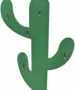 Merkloos Cactus Wandkapstok - Groen - Kinderkapstok