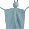 Merkloos Knuffeldoekje Konijn | Blauw | Katoen | Hydrofiel | Baby | Kind