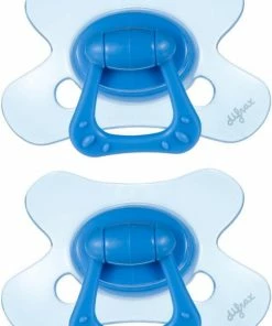 Difrax Fopspeen 6+ Maanden Natural Speen - Blauw/Sky - 2 Stuks