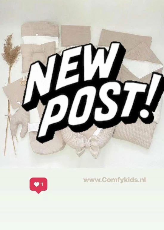 Babynest | Wafelkatoen | Beige | Organic Caton | Biologische Katoen | Duurzaam | Comfykids 2 Babynest | Wafelkatoen | Beige | Organic Caton | Biologische Katoen | Duurzaam | Comfykids - Afbeelding 2