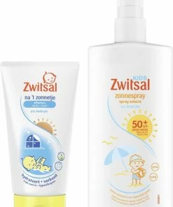 Zwitsal Voor En Na 't Zonnetje 0% Parfum - Zonnespray 200 Ml + Aftersun 150 Ml - Zonnepakket