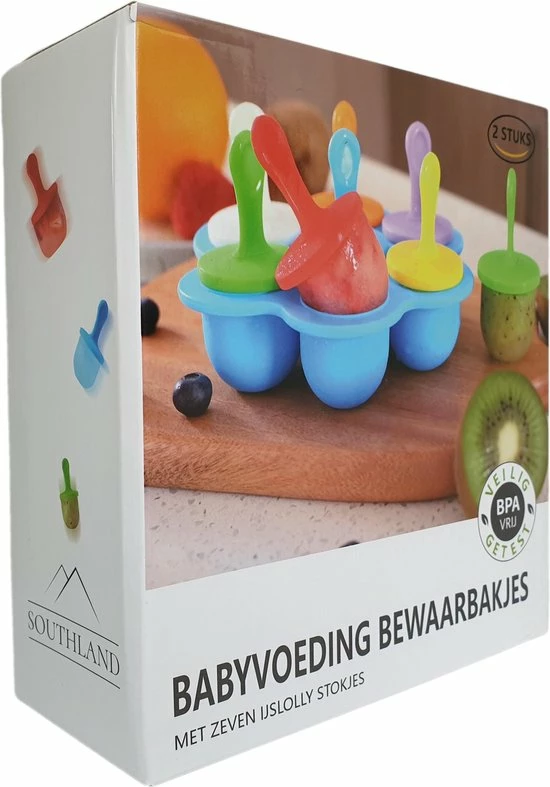 Southland Babyvoeding Bewaarbakjes - Babyvoedingsaccessoires - Siliconen Lepeltjes - BPA-vrij - Babyvoeding Diepvriesbakje 5 Southland Babyvoeding Bewaarbakjes - Babyvoedingsaccessoires - Siliconen Lepeltjes - BPA-vrij - Babyvoeding Diepvriesbakje - Afbeelding 5