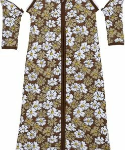 Meyco Winter Baby Slaapzak Afritsb. Mouw Gevoerd Vintage Flower - Taupe - 90cm -Zwitsal - Winkel 550x817 1