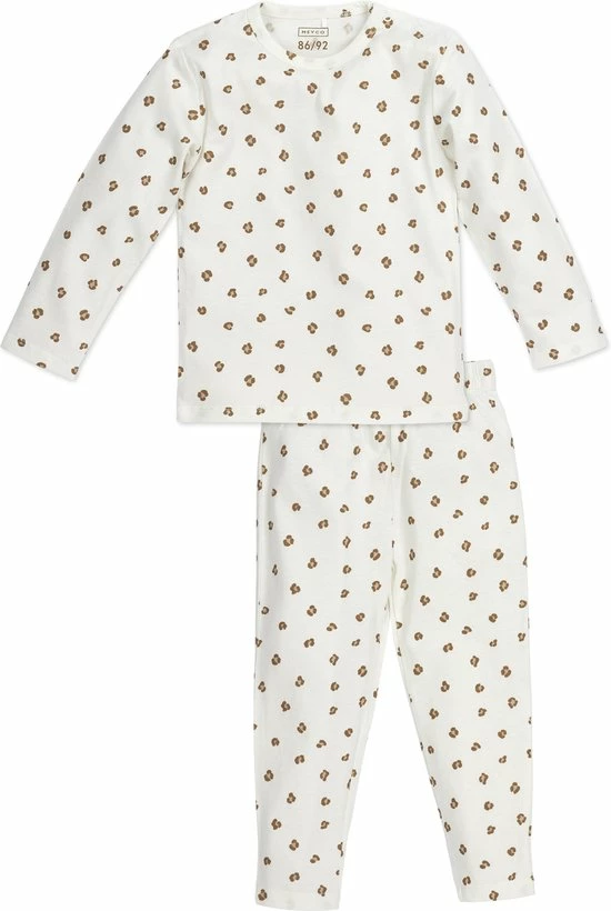 Meyco Mini Panther Pyjama - Offwhite - 86/92 1 Meyco Mini Panther Pyjama - Offwhite - 86/92