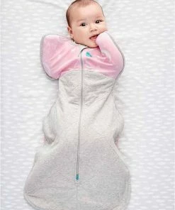 Love To Dream™ Babyslaapzak Swaddle Up™ - Inbakeren - Baby 0-3 Maanden - 3.5-6 Kg - Winter - Roze -Zwitsal - Winkel 550x822