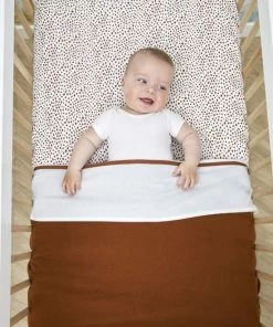 Meyco Bies Wieglaken - Camel - 75x100cm -Zwitsal - Winkel 550x823