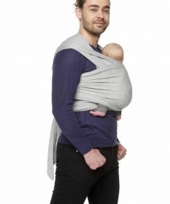 Bykay Stretchy Wrap De Luxe Grijs Melee - Medium -Zwitsal - Winkel 550x823 30