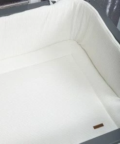 Baby's Only Boxkleed Sense - Parklegger - Speelkleed - Vintage Blue - 75x95 Cm - Zachte Rib Corduroy Stof - Extra Dik - Tweezijdig Te Gebruiken -Zwitsal - Winkel 550x823 42