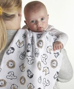 Meyco Animal Swaddle 3-pack - Hydrofiel - Multicolor - 120x120cm -Zwitsal - Winkel 550x824 10