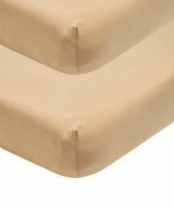 Meyco Jersey Hoeslaken Juniorbed - 2-pack - Warm Sand - 70x140/150cm