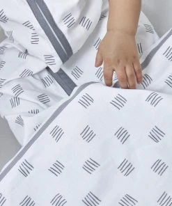 Meyco Block Stripe Babyslaapzak - 70 Cm - Grijs -Zwitsal - Winkel 550x825 105