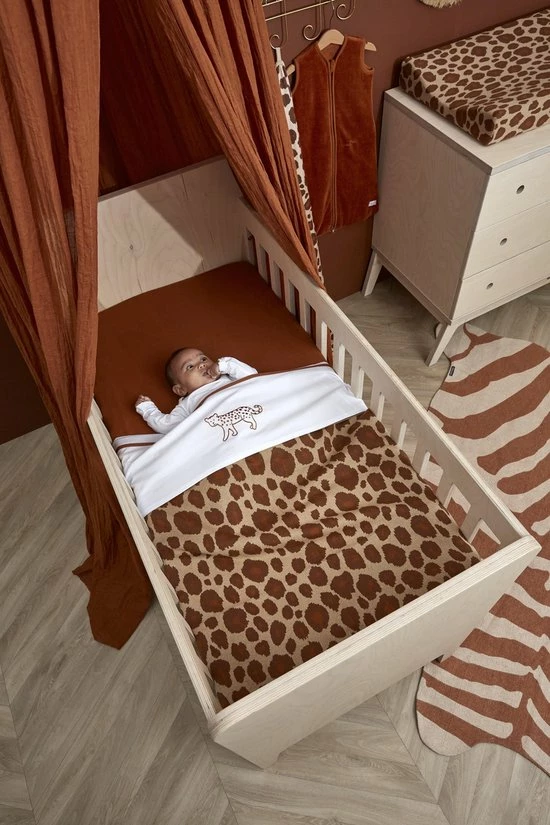 Meyco Panter Ledikantdeken - 100x150 Cm - Camel 4 Meyco Panter Ledikantdeken - 100x150 Cm - Camel - Afbeelding 4