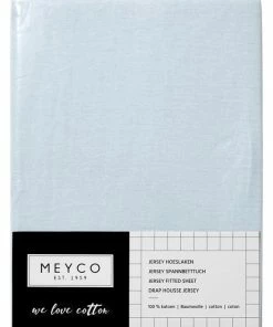 Meyco Jersey Hoeslaken Ledikant - Lichtblauw - 60x120cm -Zwitsal - Winkel 550x825 144