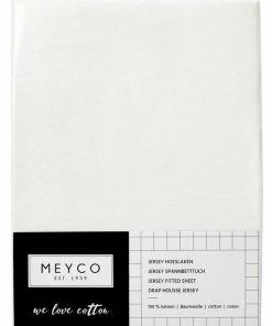 Meyco Jersey Hoeslaken Juniorbed - Offwhite - 70x140/150cm -Zwitsal - Winkel 550x825 150