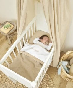 Meyco Mini Knots Teddy Ledikant Deken - Sand - 100x150cm -Zwitsal - Winkel 550x825 158