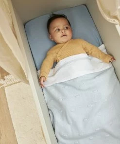 Meyco Bies Wieglaken - Light Blue - 75x100cm -Zwitsal - Winkel 550x825 161