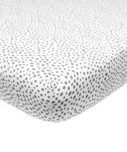 Meyco Cheetah Hoeslaken Wieg - Grijs - 40x80/90cm