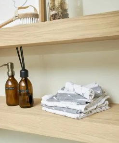 Meyco X Mrs.Keizer Hydrofiele Washandjes 3-pack Louis - Grijs -Zwitsal - Winkel 550x825 50