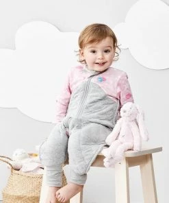 Love To Dream™ Slaappak™ - Pyjama En Dekbed In 1 - Peuter -24-36 Maanden - Winter - Grijs Roze -Zwitsal - Winkel 550x825 56