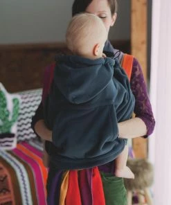 Little Frog Fleece Cover Donkergrijs - Draagcover