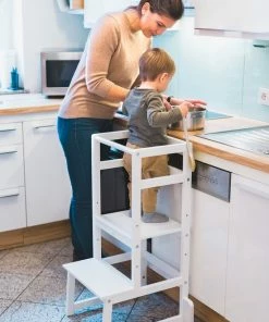 Fillikid Kinder Leertoren - Learning Tower - Wit - Made In EU