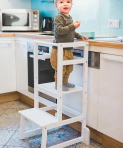 Fillikid Kinder Leertoren - Learning Tower - Wit - Made In EU -Zwitsal - Winkel 550x825 89